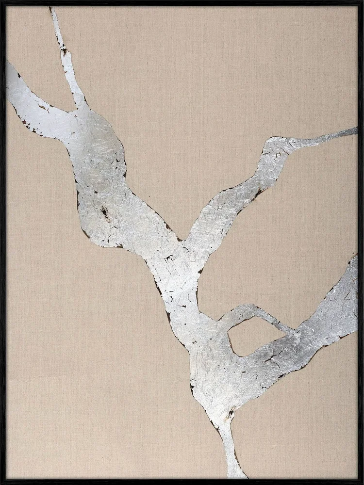Design Painting / Wild Horizon Silver / 90×120 Cm / Svart ramme – Sølv – Dekor | m v:9697240 Design Painting / Wild Horizon Silver / 90×120 Cm / Svart ramme – Sølv – Dekor | m v:9697240