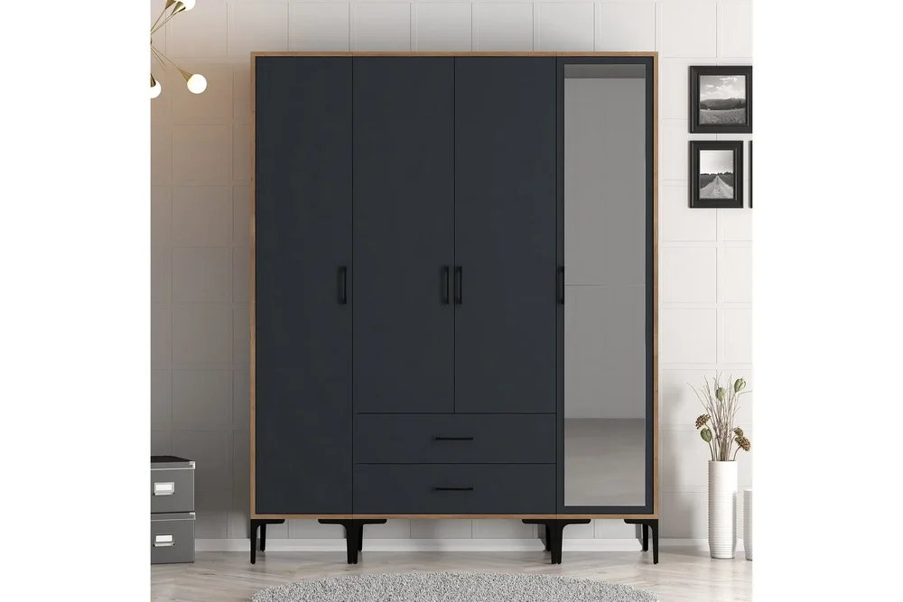 Kumsal Garderobe med Speil v:9883320
