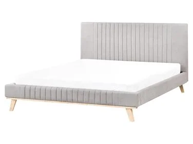 Seng Chenille TALENCE 160 x 200 cm Lysegrå v:9750072