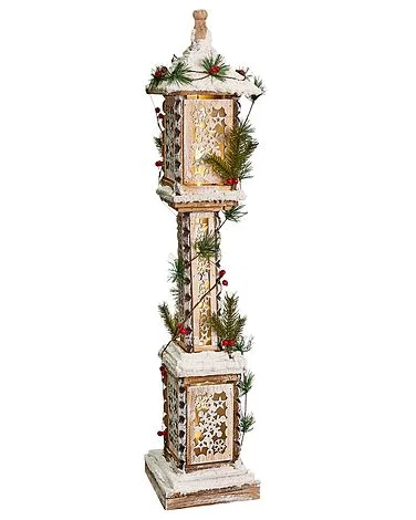 Juledekorasjon LED LENTIRA 80 cm Stolpelampe Lysebrun v:4442915 Juledekorasjon LED LENTIRA 80 cm Stolpelampe Lysebrun v:4442915