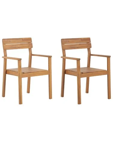 Sett med 2 hagestoler FORNELLI Akasietre Brun v:3039978 Sett med 2 hagestoler FORNELLI Akasietre Brun v:3039978