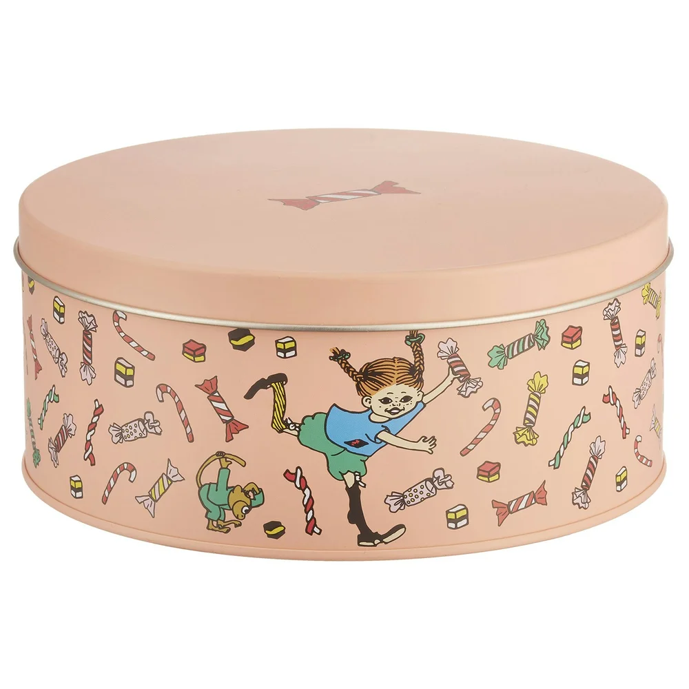 Pippi Candy Blikkboks Ø15 cm v:7816074 Pippi Candy Blikkboks Ø15 cm v:7816074