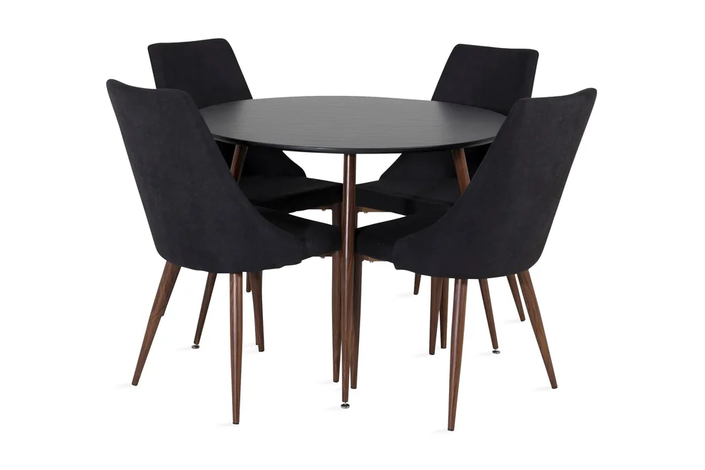 Ridones Spisegruppe Rundt inkl. 4 Campomar Stoler v:8737792