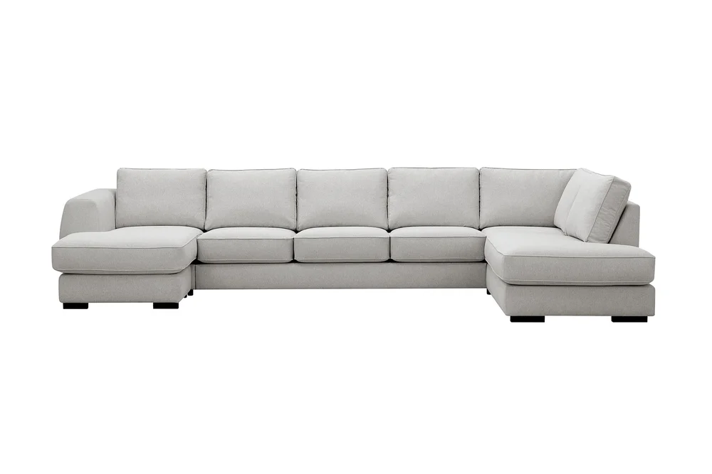 Optus 6-seters U-sofa med divan og sjeselong venstre v:1969076