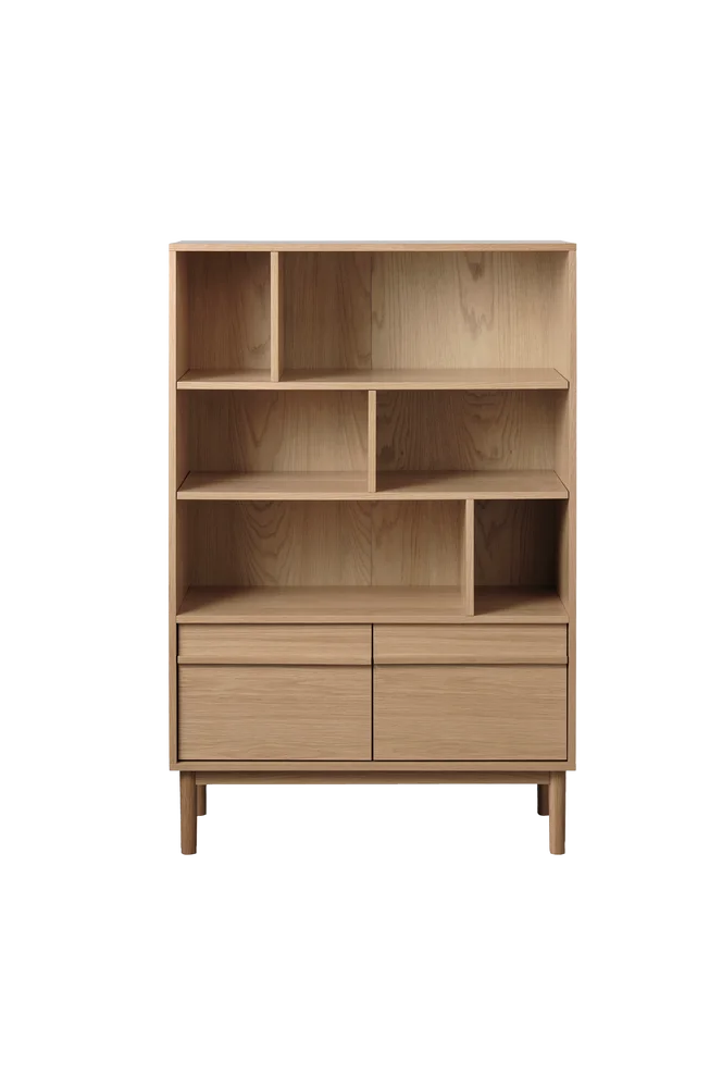 Bokhylle Brisbane H140cm – Brun m v:2397762