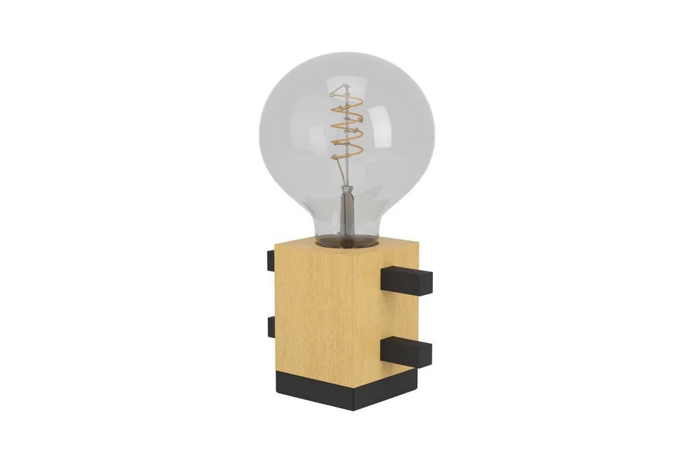 Bordlampe Eglo Levantara Svart/Tre v:2950408 Bordlampe Eglo Levantara Svart/Tre v:2950408