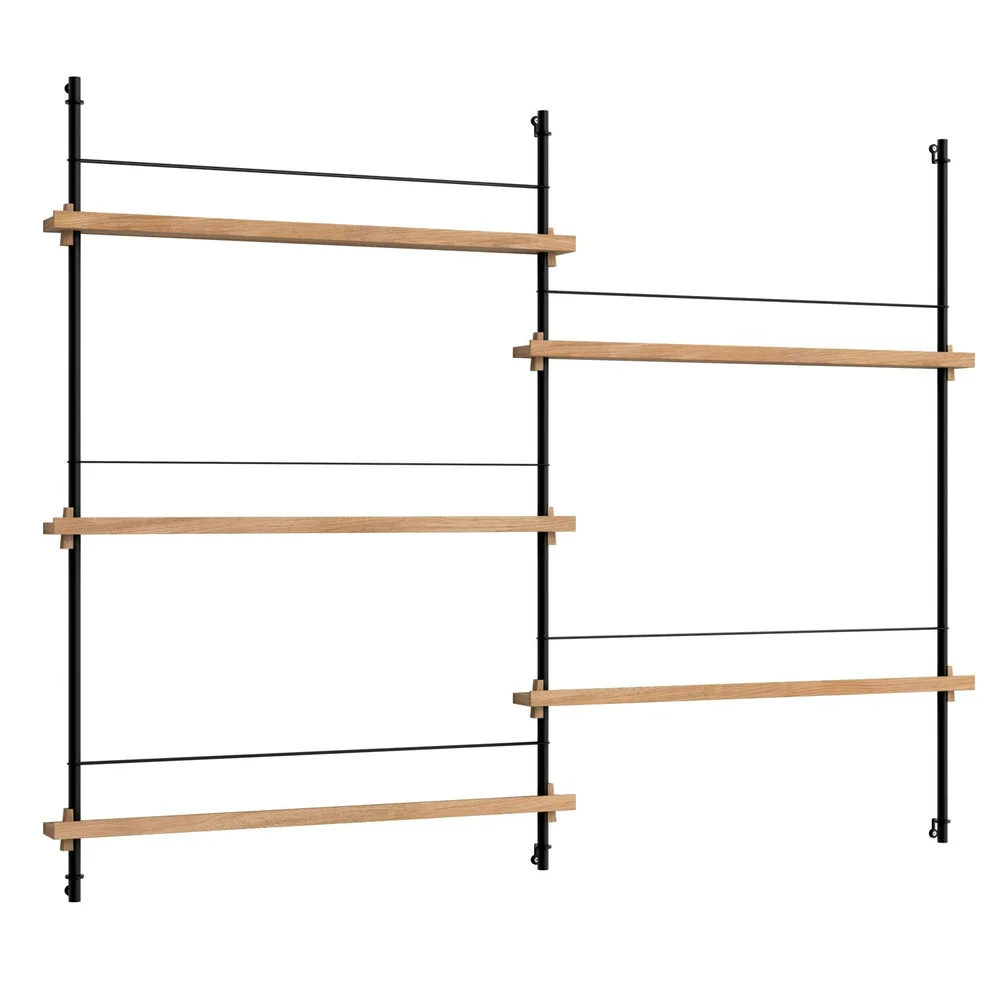 Magazine Hylle 123×162 cm, Oak/Sort v:9675208