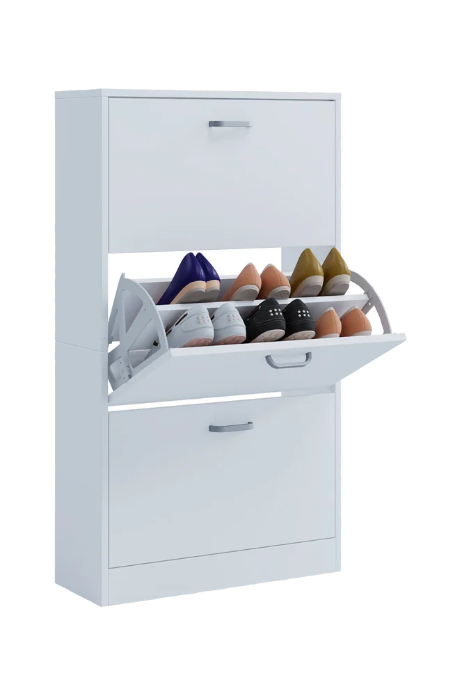 Skoskap Sipos L – Hvit m v:3505227