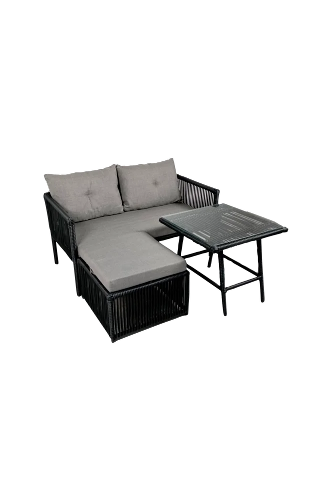 Sittegruppe for hagen – Margate – Grå – Utemøbler & hage | m v:4598377 Sittegruppe for hagen – Margate – Grå – Utemøbler & hage | m v:4598377