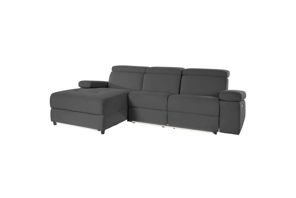 Hjørnesofa 3-seter Rayland Antrasitt, Sunday Stoff, Venstre Elektrisk Recliner v:3663180 Hjørnesofa 3-seter Rayland Antrasitt, Sunday Stoff, Venstre Elektrisk Recliner v:3663180