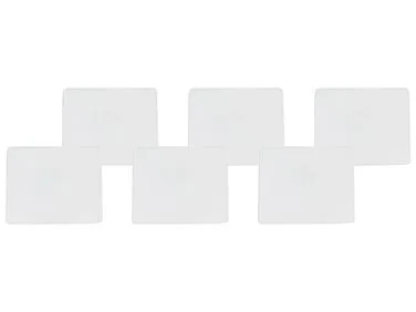 Sett med 6 puter til hagestoler TOLVE 39 x 31 cm Off white v:3051319