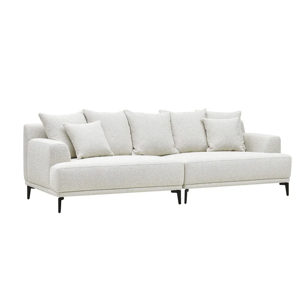 Sofa HOME4YOU Magnolia 4-seter lys beige v:4722630