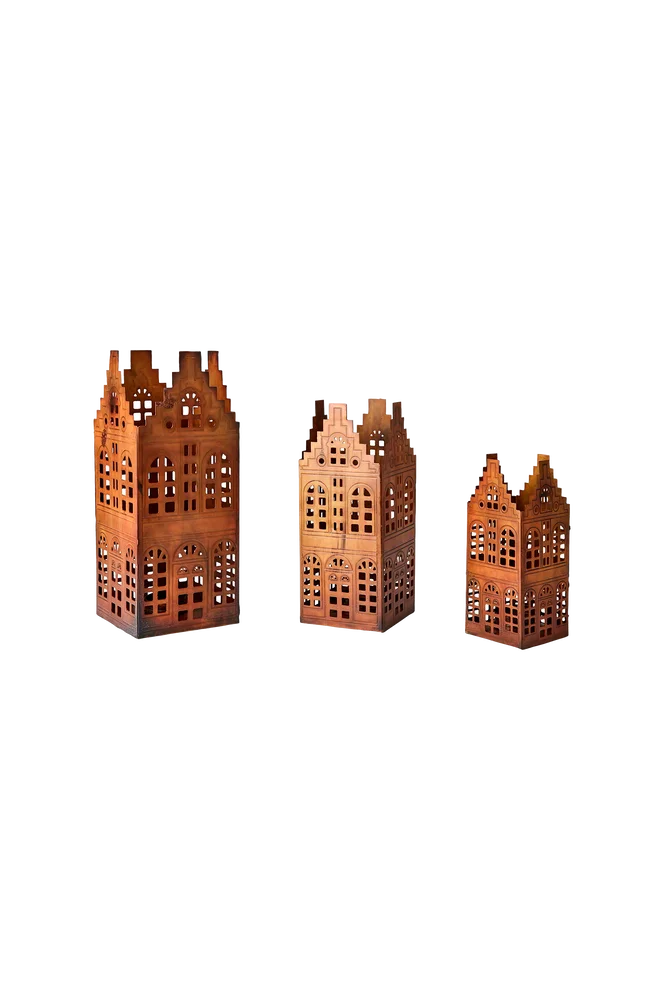 Huslykt, sett med 3 stk. Village – Bronse – Dekor | m v:9121748 Huslykt, sett med 3 stk. Village – Bronse – Dekor | m v:9121748