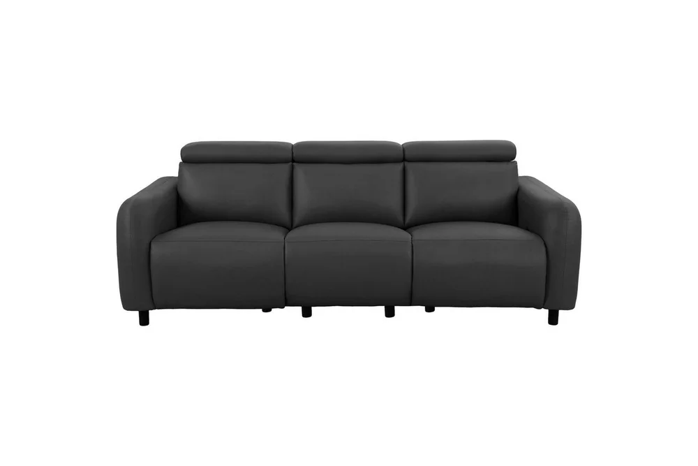 Reclinersofa uten hjørne Loft24 Sofa 3-seter Loft24 Skaane med 2 manuelle reclinere Grå Kunstskinn v:6830098 Reclinersofa uten hjørne Loft24 Sofa 3-seter Loft24 Skaane med 2 manuelle reclinere Grå Kunstskinn v:6830098