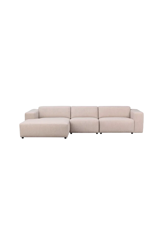 Sofa Willard, 4-seter med sjeselong til venstre – Beige m v:6551811 Sofa Willard, 4-seter med sjeselong til venstre – Beige m v:6551811