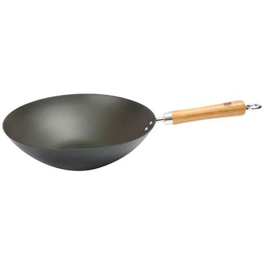 School of Wok Wokpanne Karbonstål Sort, 27 cm v:9082747 School of Wok Wokpanne Karbonstål Sort, 27 cm v:9082747