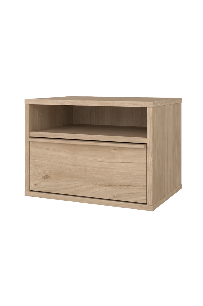 Hana nattbord med 1 skuff – Brun m v:4139088