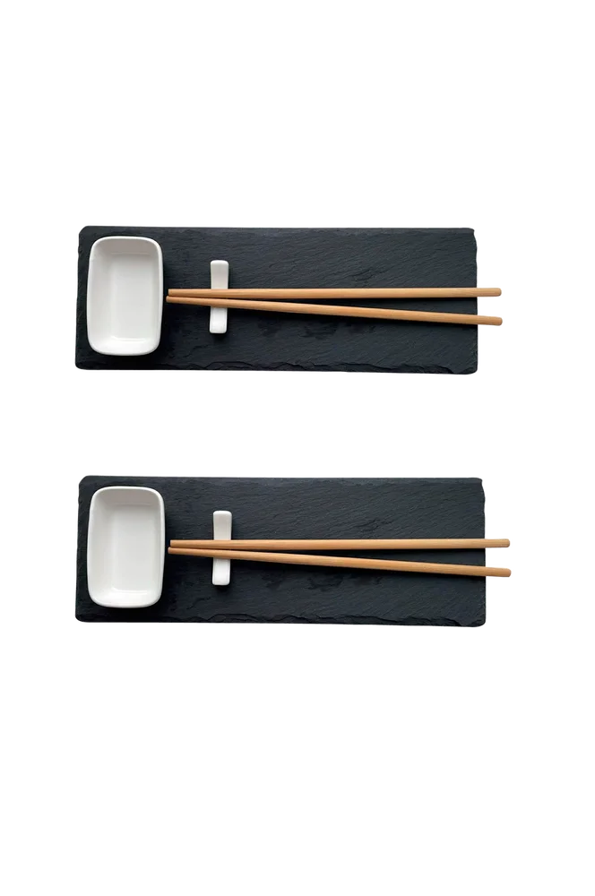 2-pakning Sushi-sett Quan – Grå – Kjøkken & husholdning | m v:7890112 2-pakning Sushi-sett Quan – Grå – Kjøkken & husholdning | m v:7890112
