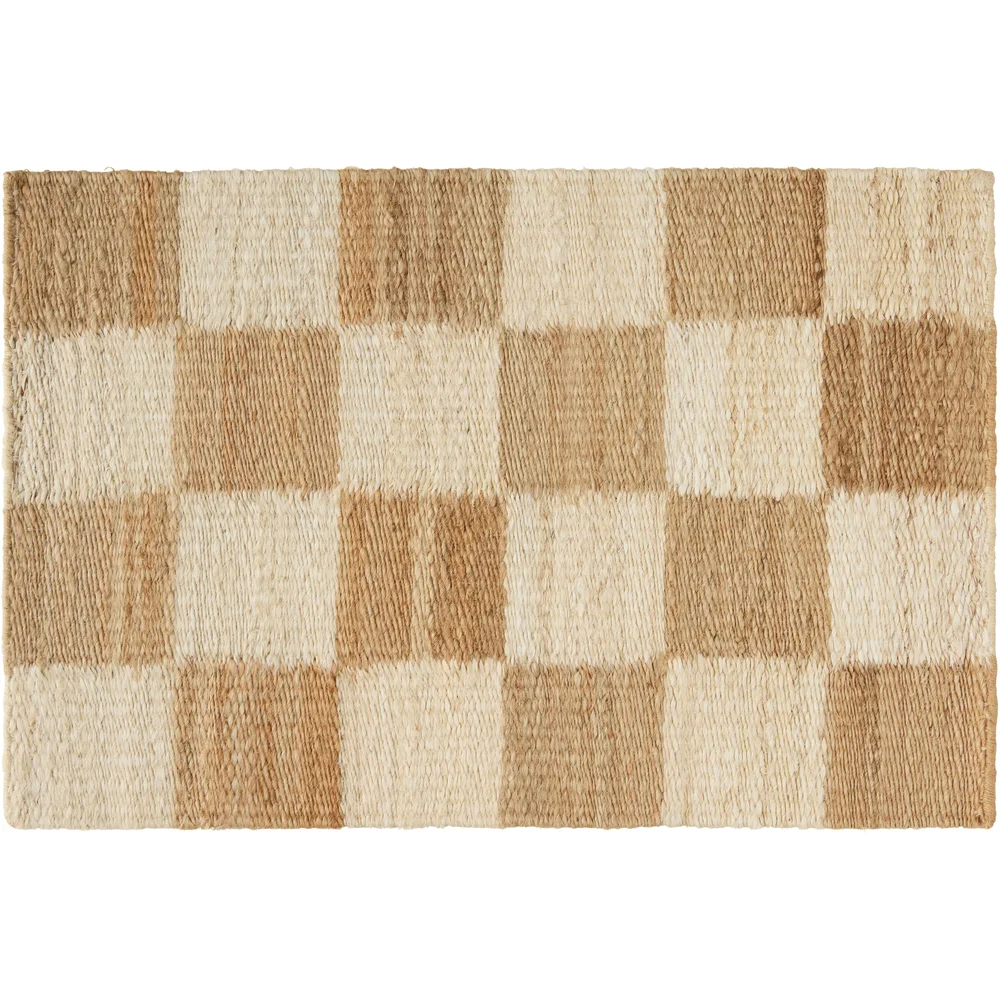 Chess Dørmatte Jute 60×90 cm, Natur / Off-white v:8544836 Chess Dørmatte Jute 60×90 cm, Natur / Off-white v:8544836