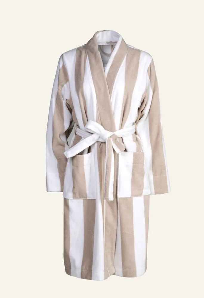 Badekåpe beige – S/M v:8421393