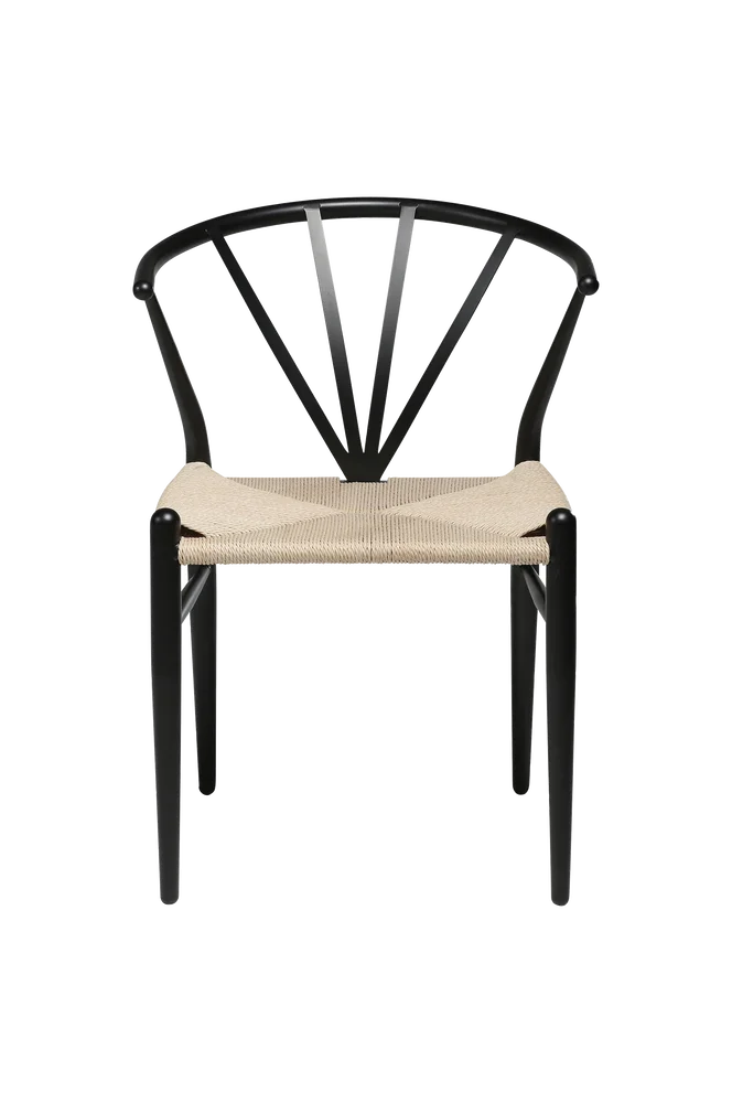 Delta stol, 2-pakning - Svart m v:2653413