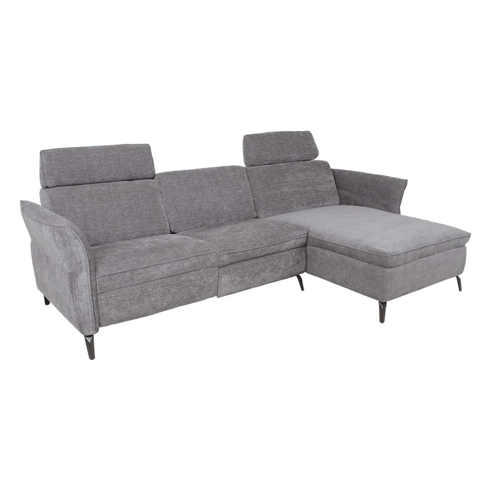 Hjørnesofa HOME4YOU Dayton elektrisk recliner Lys grå Høyre hjørne v:8263429