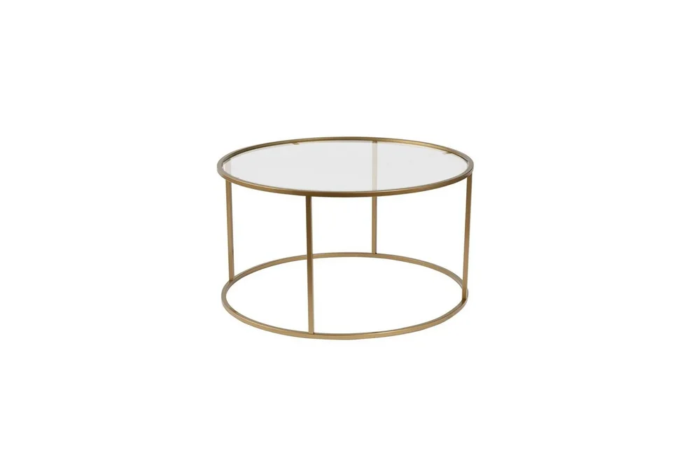 Sofabord Rikiya Gulltransparent v:3300698
