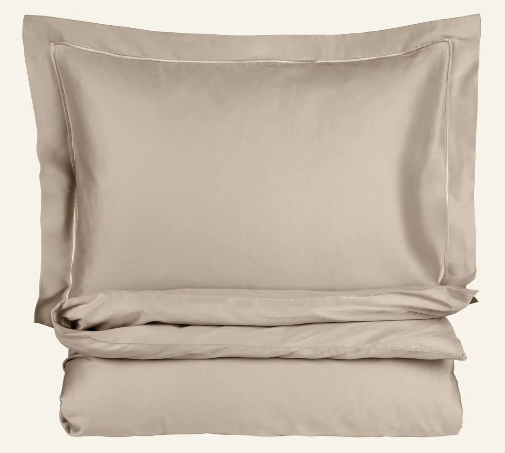 Egyptisk bomull sateng sengesett sand – 140×200 cm/50×70 cm v:9908933 Egyptisk bomull sateng sengesett sand – 140×200 cm/50×70 cm v:9908933