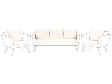 Sett med utendørs putetrekk VITTORIA XL Off white v:2975454