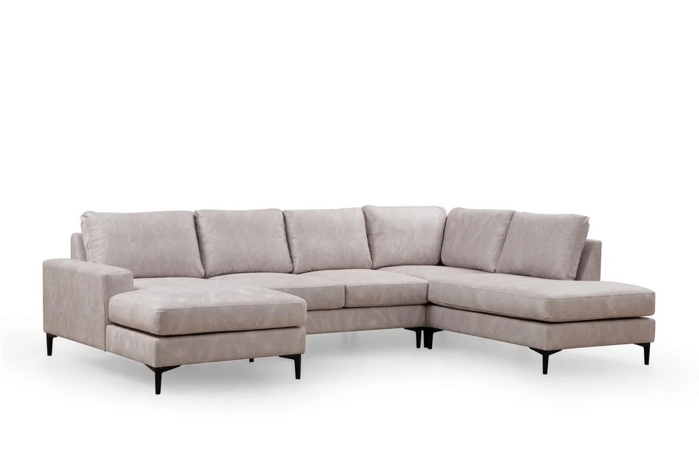 Svanabyn Sofa m. Divan og Sjeselong 4-seter v:3937529