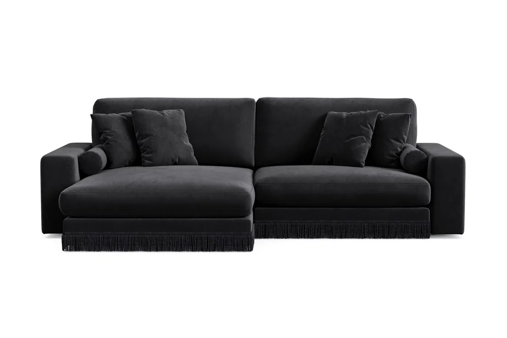 Adelsö by Gynning 4-seter Vendbar L-formet Dyp Divansofa i fløyel v:9297011 Adelsö by Gynning 4-seter Vendbar L-formet Dyp Divansofa i fløyel v:9297011