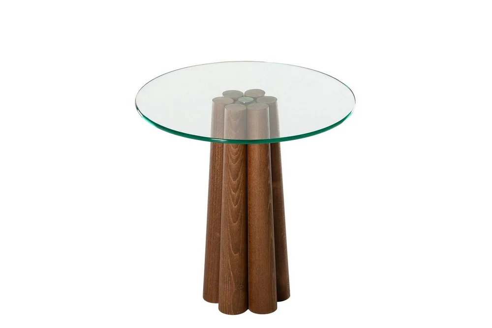 Sofabord Novera Valnøtt / Transparent v:6538922