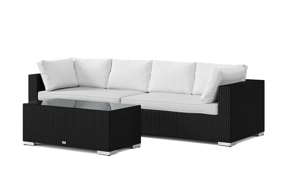 Bahamas utesofa 4-seters med bord v:9941627