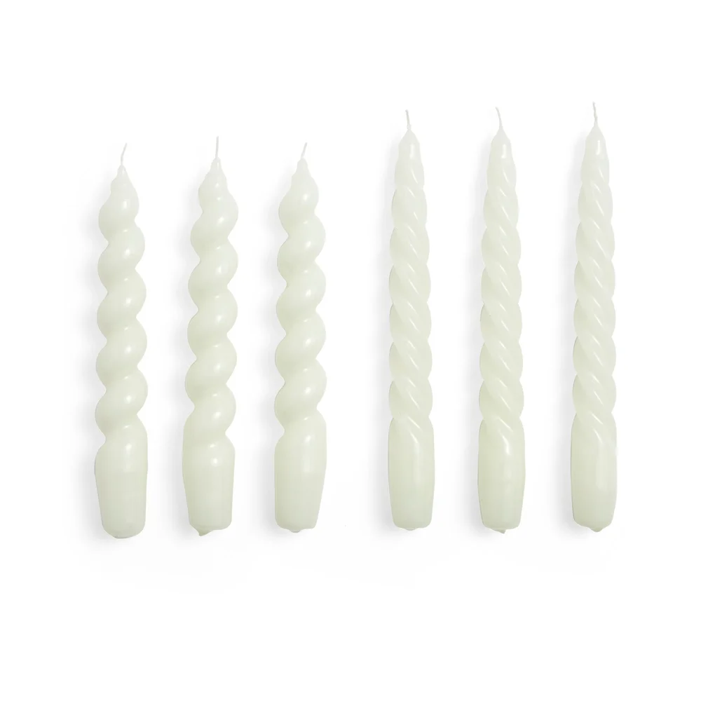 Candle Small Twist/Spiral lys miks 6-pakning v:1633087 Candle Small Twist/Spiral lys miks 6-pakning v:1633087