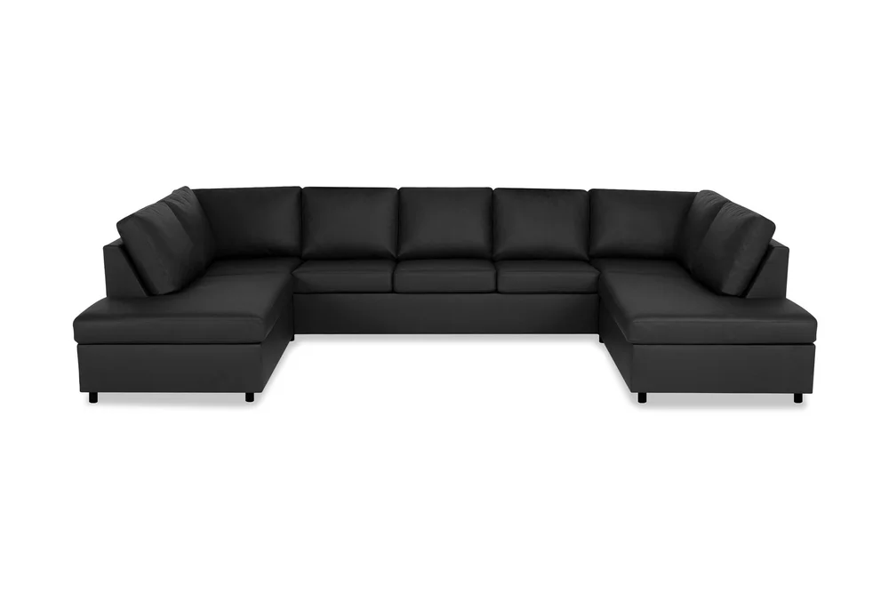 Crazy 5-seters U-formet Sofa med Dobbel Sjeselong i Kunstlær v:3161178 Crazy 5-seters U-formet Sofa med Dobbel Sjeselong i Kunstlær v:3161178