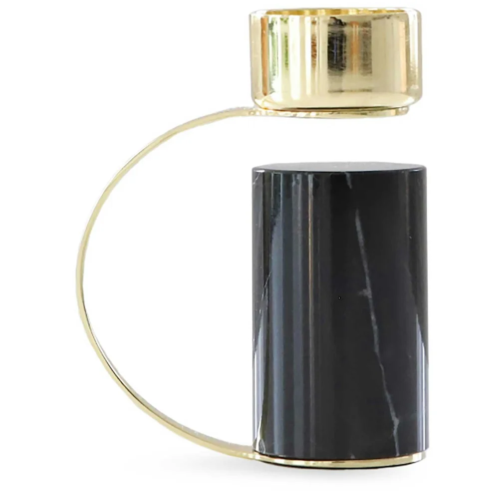 Heavy Tealight Holder, Nero Marquina v:8196503 Heavy Tealight Holder, Nero Marquina v:8196503