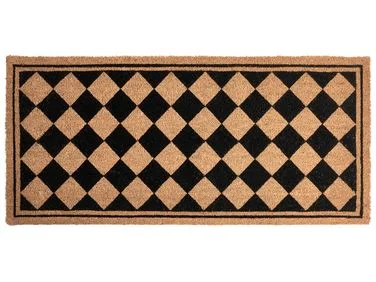 Dørmatte CARDONA Beige/svart 55 x 120 cm Kokosfiber v:6446459 Dørmatte CARDONA Beige/svart 55 x 120 cm Kokosfiber v:6446459