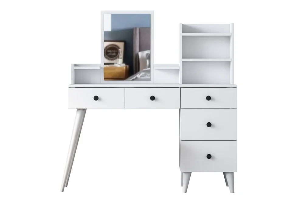 Junji Sminkebord 118,2x93,8 cm Hvit v:6332459