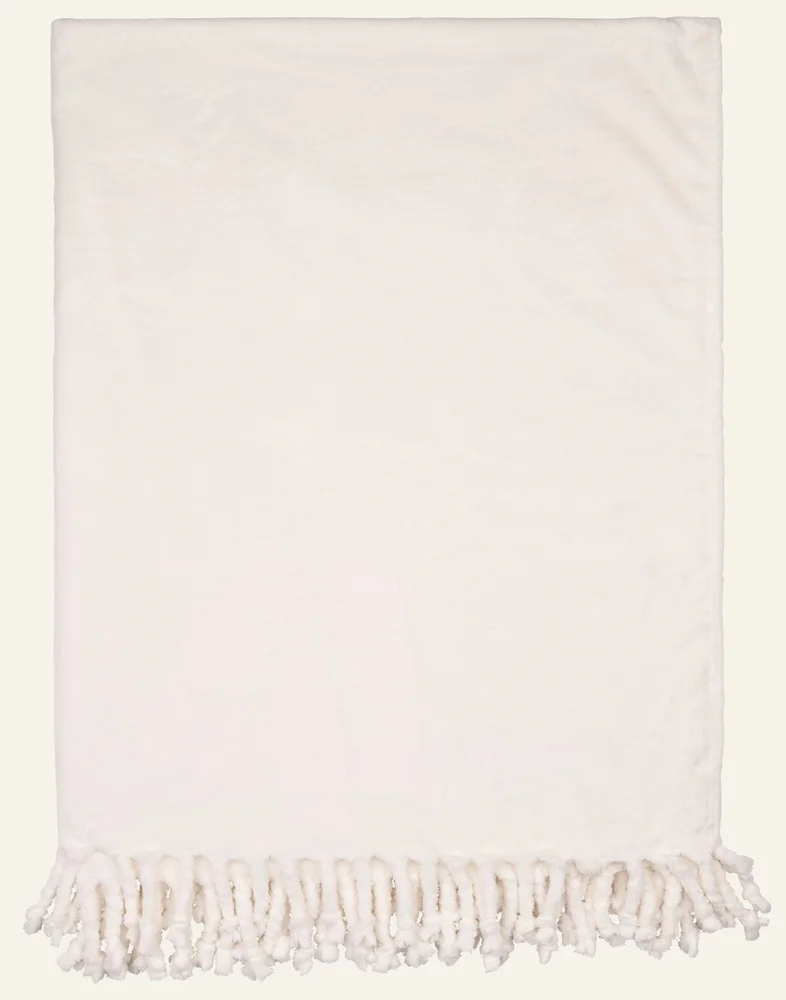 Fleecepledd offwhite – 130×170 cm v:9508910