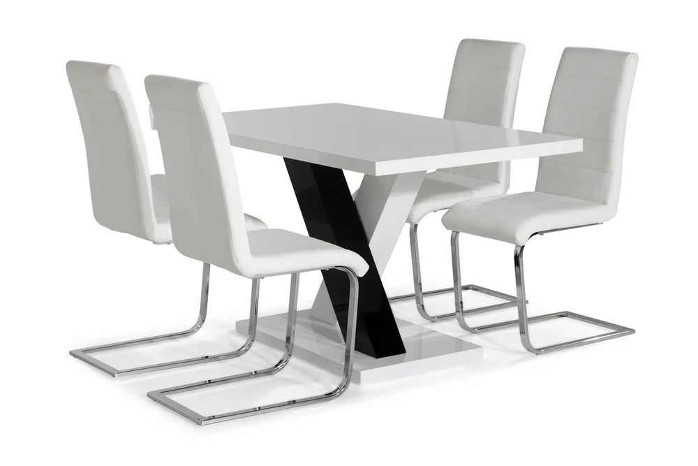 Cesi Spisegruppe 140 cm med 4 Cibus Stol v:2965063