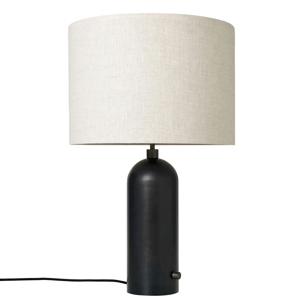 Gravity Bordlampe Stor, Svart Stål / Canvas v:8247157