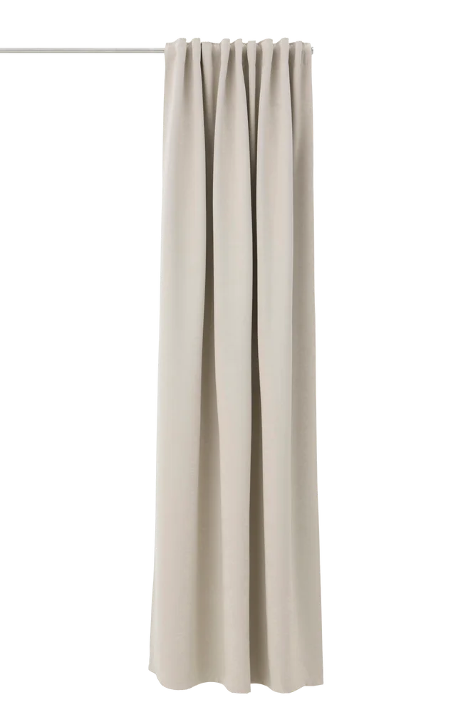Gardin med multibånd Sandy, mørkleggende, 1 stk - Beige - Tekstiler | m v:136079