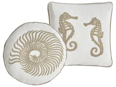 Sett med 2 pynteputer SINDORA 45 x 45 cm Bomull Hvit Dyremønster v:5866016 Sett med 2 pynteputer SINDORA 45 x 45 cm Bomull Hvit Dyremønster v:5866016