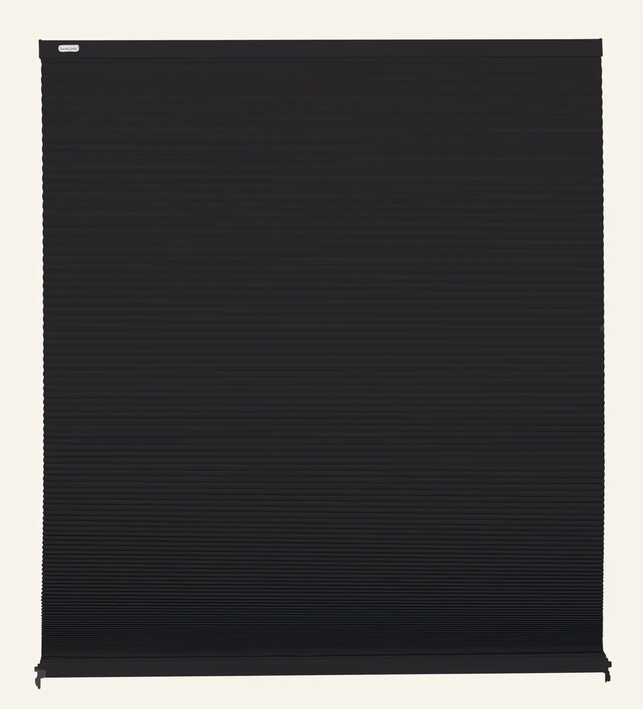 Lystett dobbel plisségardin svart – 100×160 cm v:8001458 Lystett dobbel plisségardin svart – 100×160 cm v:8001458