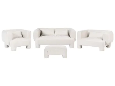 Sofagruppe 6-seters HOGBO med fotskammel Hvit v:3836347 Sofagruppe 6-seters HOGBO med fotskammel Hvit v:3836347