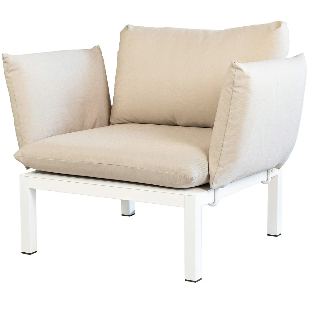 Domino Lenestol, Beige/Hvit v:2024837