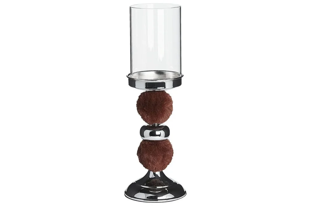 Ljusstake Beliani Padre Silver||Brown v:4419231 Ljusstake Beliani Padre Silver||Brown v:4419231