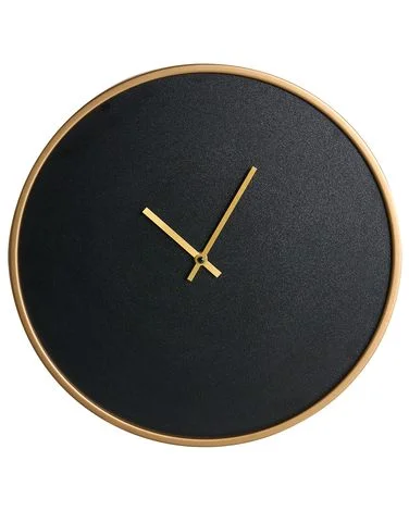 Veggklokke LUCENS 40 cm Svart v:6097412