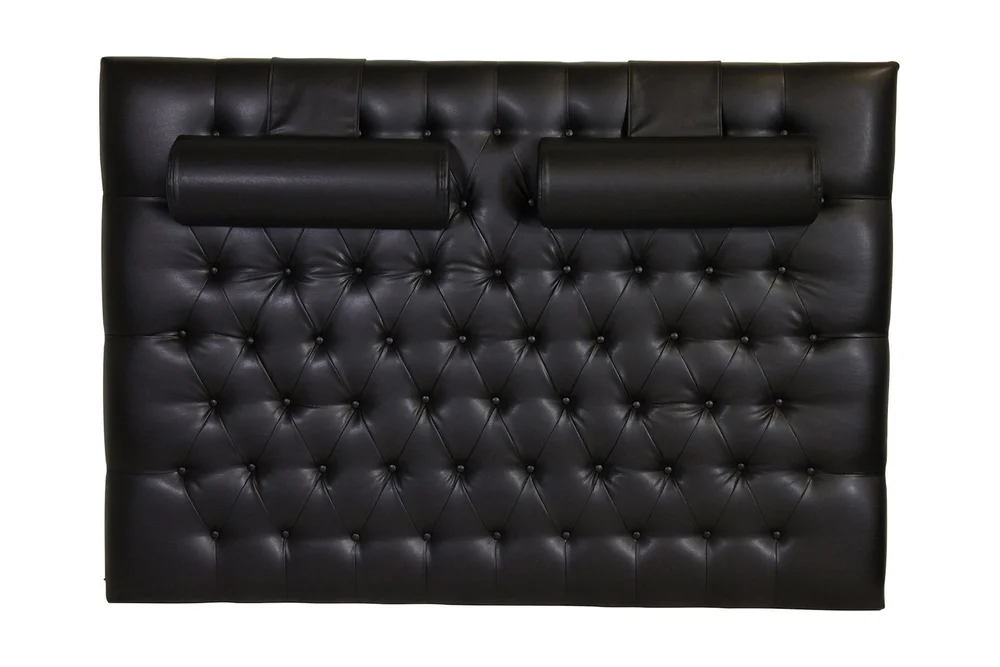 Vintage Sengegavl 210 cm Bonded Lær v:8355719