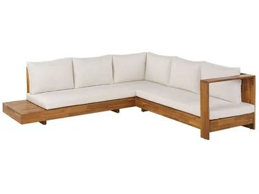 Hjørnesofa til hagen 5-seters MARETTIMO Sertifisert akasietre Off white Venstrevendt v:2261959 Hjørnesofa til hagen 5-seters MARETTIMO Sertifisert akasietre Off white Venstrevendt v:2261959